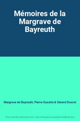 Couverture du produit · Mémoires de la Margrave de Bayreuth
