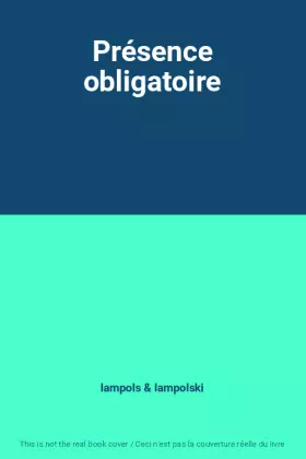 Couverture du produit · Présence obligatoire