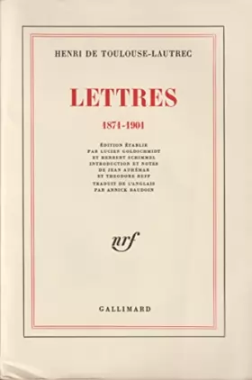 Couverture du produit · Lettres 1871-1901