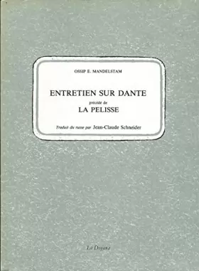 Couverture du produit · Entretien sur Dante précédé de La Pelisse.