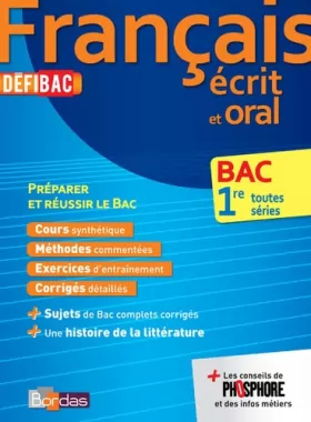 Couverture du produit · DefiBac Cours/Méthodes/Exos Français 1res