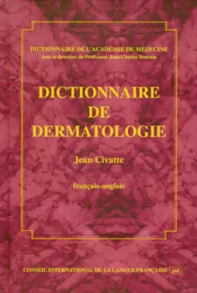 Couverture du produit · Dictionnaire de dermatologie français-anglais