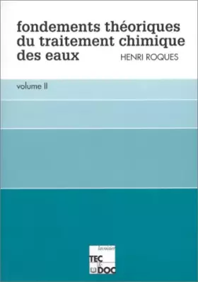 Couverture du produit · Fondements théoriques du traitement chimique des eaux