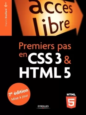 Couverture du produit · Premiers pas en CSS3 et HTML5