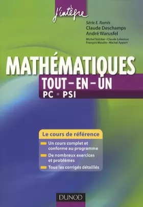 Couverture du produit · Mathématiques «tout-en-un» 2e année PC-PSI - Cours et exercices corrigés