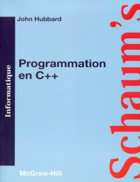 Couverture du produit · Programmation en C++: Théorie et problèmes