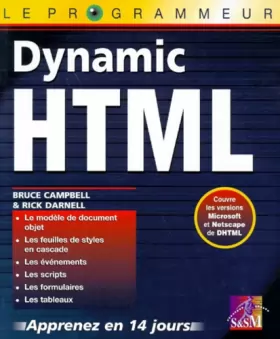 Couverture du produit · Dynamic HTML (Le programmeur)