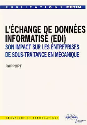 Couverture du produit · L'échange de données informatisé