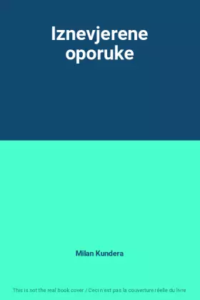 Couverture du produit · Iznevjerene oporuke