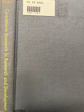 Couverture du produit · Operations Research in Research and Development: Proceedings of a Conference at Case Institute of T