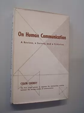 Couverture du produit · On Human Communications: Review, a Survey and a Criticism