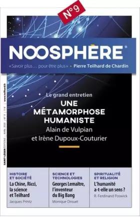 Couverture du produit · Noosphère N°9 Avril 2020 - Une métamorphose humaniste