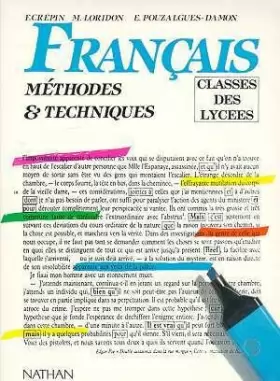 Couverture du produit · Français Méthodes & Techniques