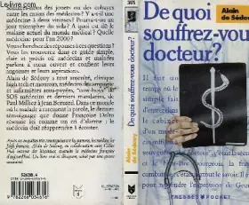 Couverture du produit · De quoi souffrez-vous docteur ?