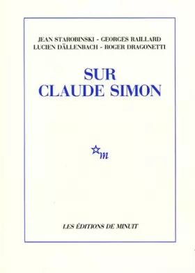 Couverture du produit · Sur Claude Simon