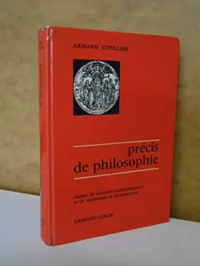 Couverture du produit · Précis de Philosophie / Cuvillier, Armand / Réf51565