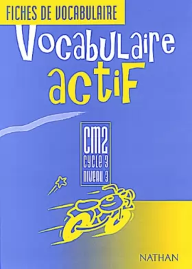 Couverture du produit · Vocabulaire actif CM2. Fichier de l'élève