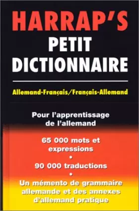 Couverture du produit · Harrap's petit dictionnaire, allemand/français - français/allemand