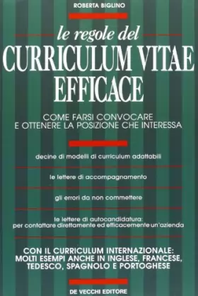 Couverture du produit · Regole Del Curriculum Vitae Efficac