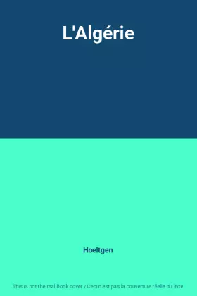 Couverture du produit · L'Algérie