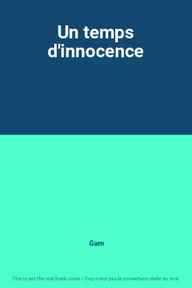 Couverture du produit · Un temps d'innocence
