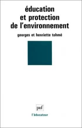 Couverture du produit · Education et protection de l'environnement