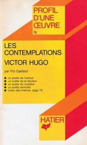 Couverture du produit · Profil d'Une Oeuvre: Hugo: Les Contemplations