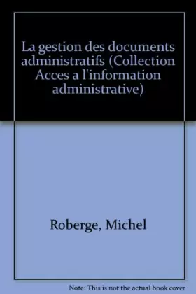 Couverture du produit · Gestion des Documents Administratifs