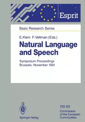 Couverture du produit · Natural Language and Speech: Symposium Proceedings, Brussels, November 26-27, 1991 (ESPRIT Basic Research)