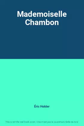 Couverture du produit · Mademoiselle Chambon
