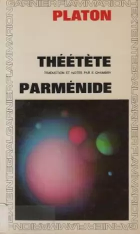 Couverture du produit · Theetete, parmenide