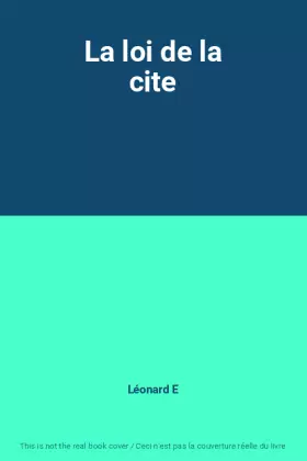 Couverture du produit · La loi de la cite