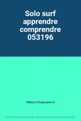 Couverture du produit · Solo surf apprendre comprendre 053196