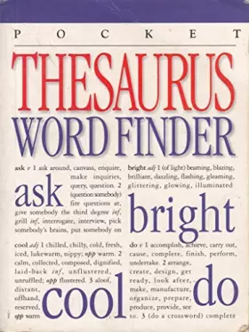 Couverture du produit · Thesaurus Word Finder