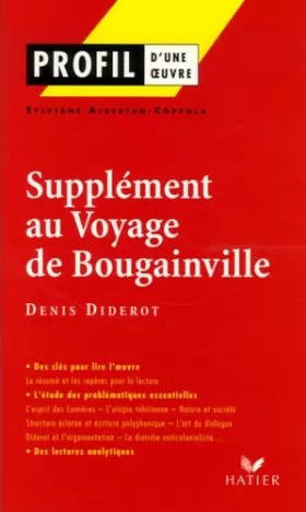 Couverture du produit · Supplément au Voyage de Bougainville, Denis Diderot