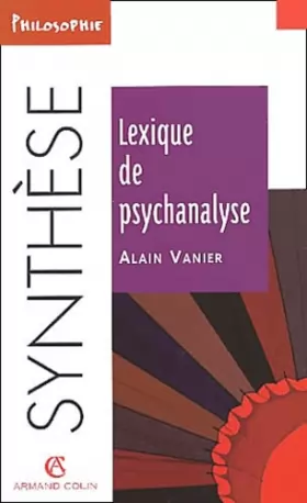Couverture du produit · Lexique de psychanalyse