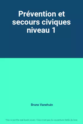 Couverture du produit · Prévention et secours civiques niveau 1