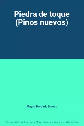 Couverture du produit · Piedra de toque (Pinos nuevos)