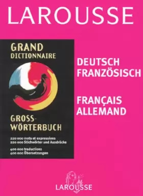 Couverture du produit · Grand dictionnaire : Allemand/français, français/allemand