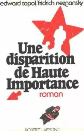 Couverture du produit · DISPARITION DE HTE IMPORTANCE