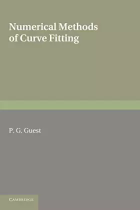 Couverture du produit · Numerical Methods of Curve Fitting