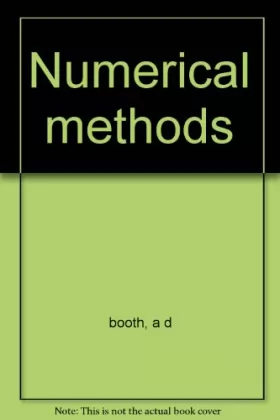 Couverture du produit · Numerical methods