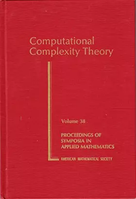 Couverture du produit · Computational Complexity Theory