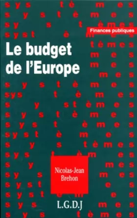 Couverture du produit · Le budget de l'Europe