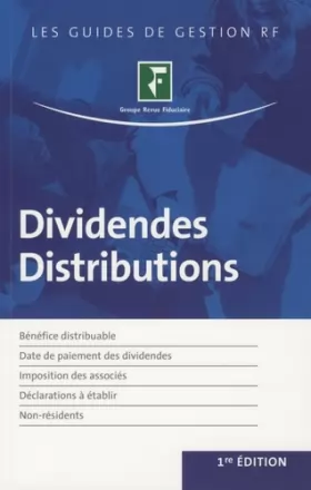Couverture du produit · Dividendes Distributions