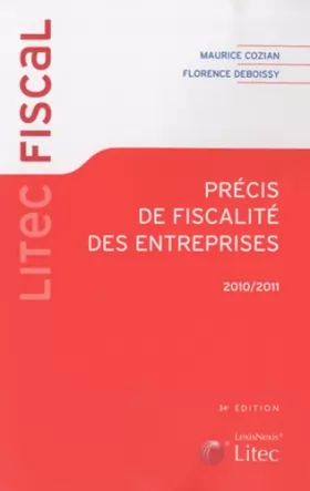 Couverture du produit · Précis de fiscalité des entreprises 2010/2011