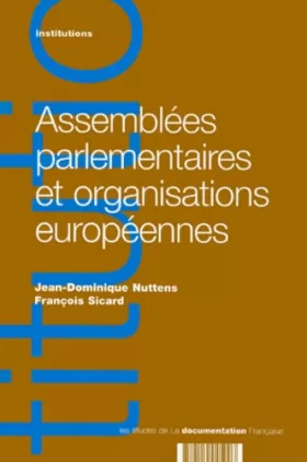 Couverture du produit · Assemblées parlementaires et organisations européennes
