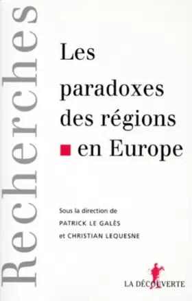 Couverture du produit · Les Paradoxes des régions en Europe