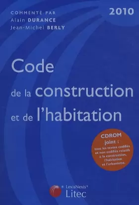Couverture du produit · Code de la construction et de l'habitation 2010