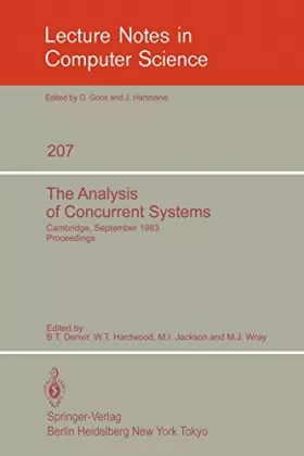 Couverture du produit · The Analysis of Concurrent Systems: Cambridge, September 12-16, 1983. Proceedings